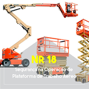 Treinamento NR 18 Plataforma elevatória em Araçoiaba da Serra
